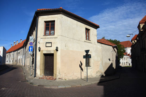 istock Old streets in Vilnius, UNESCO heritage 1365779275