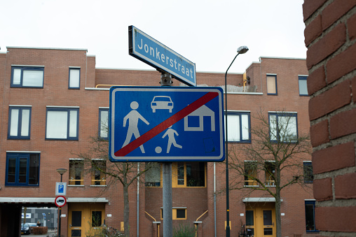 Typical dutch city road signs
