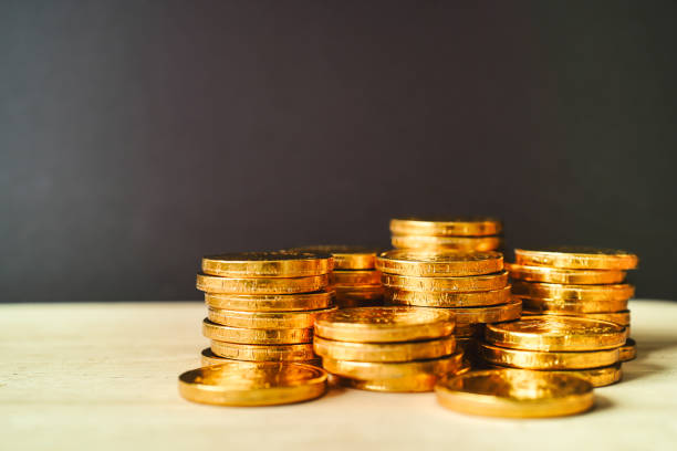 istock Banking and finance concept , Stack Golden coins money background. 1365783882