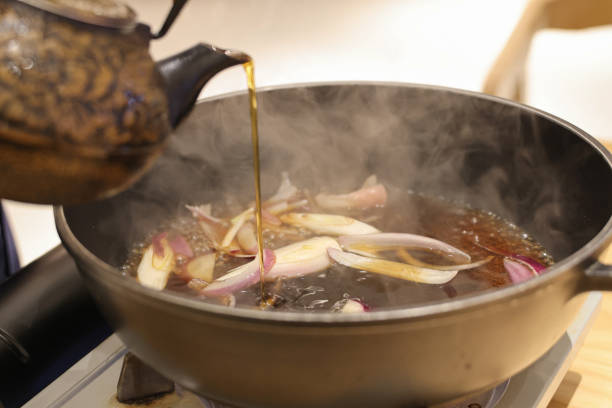 istock Japanese-style Sukiyaki pot 1365790336