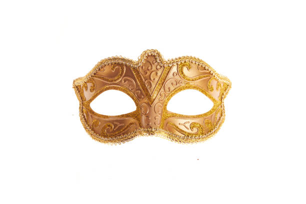 istock Mardi gras mask isolated on white background 1365790417