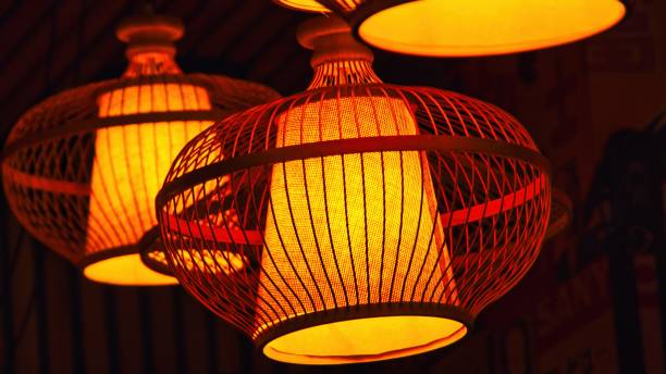 istock Japan Style Bamboo Lamp 1365791220