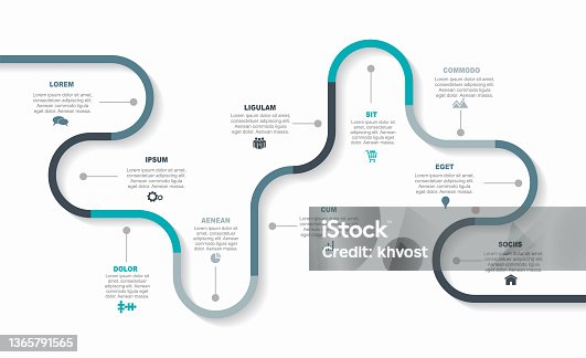 istock Infographic design template with place for your data. Vector illustration. 1365791565