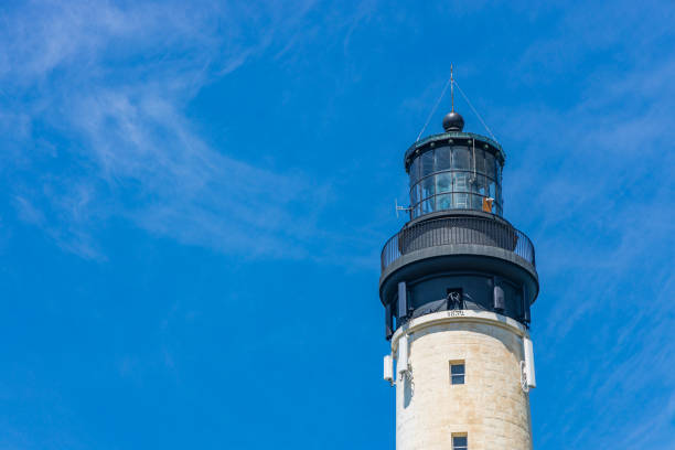 istock Black lantern room of the Biarritz lighthouse 1365792326