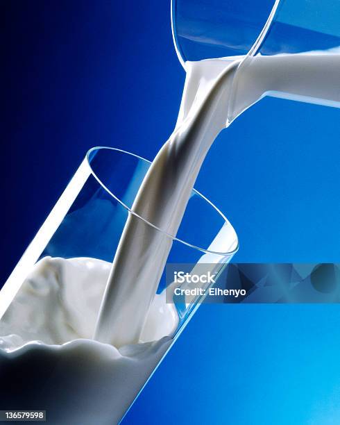 Wlewając Mleko Do Szkła - zdjęcia stockowe i więcej obrazów Dzban - Dzban, Dzbanek do mleka, Fotografika