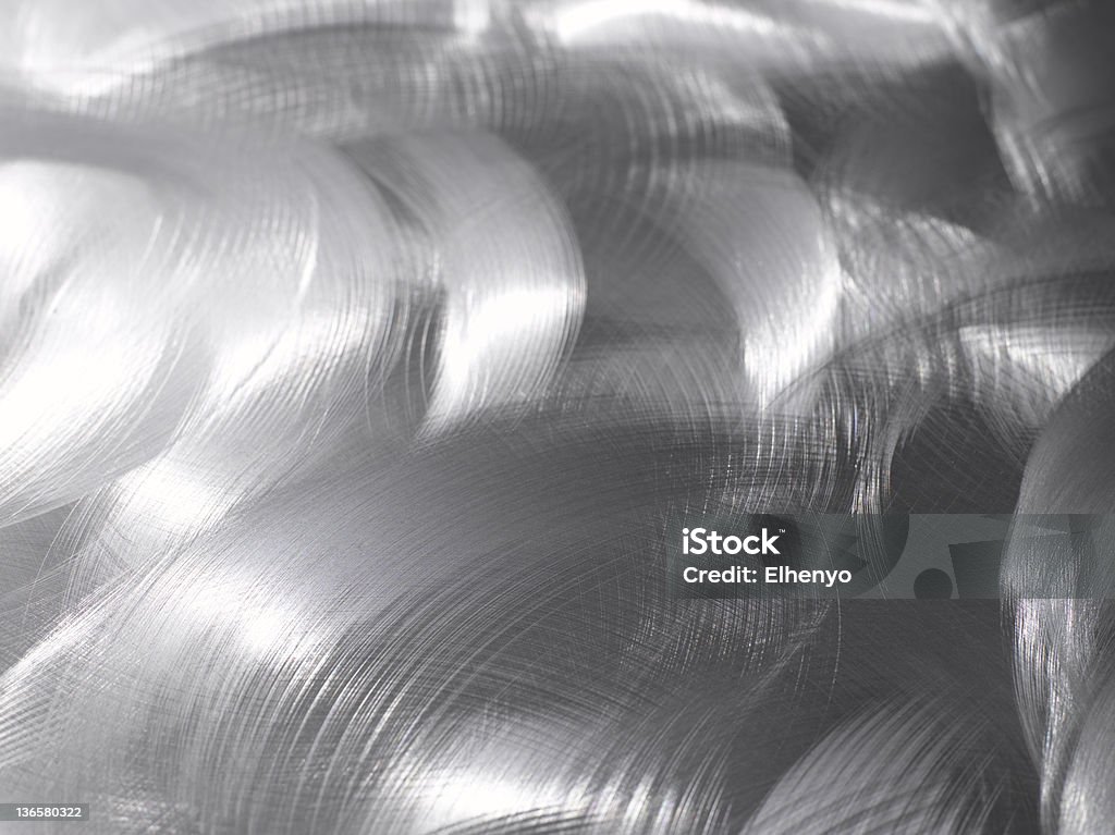 Superficie in alluminio spazzolato - Foto stock royalty-free di Metallo spazzolato