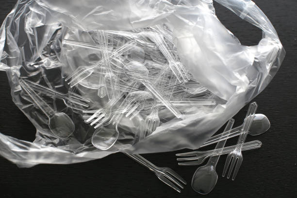 istock Plastic products in transparent cups and containers taken on a dark background 1365805842