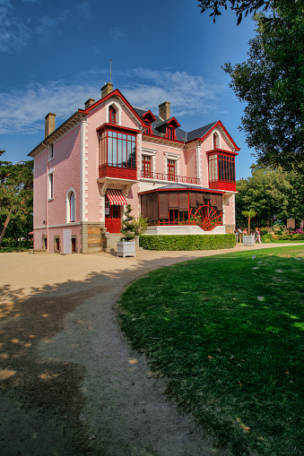 Granville, France, August 27, 2019: Looking at the home of former Christian Dior wich is now used as a museum in Granville, France. 
Christian Dior, best known as the founder of one of the world's top fashion houses Christian Dior SE, which is now owned by parent company LVMH.