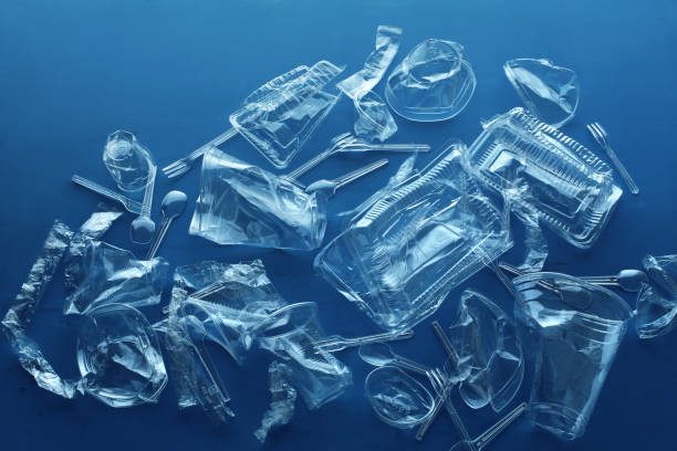 istock Plastic products in transparent cups and containers taken on a dark background 1365807497