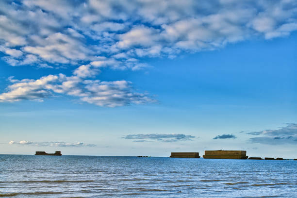 istock Arromanches / Mulberry harbours / D Day / France / History 1365815758