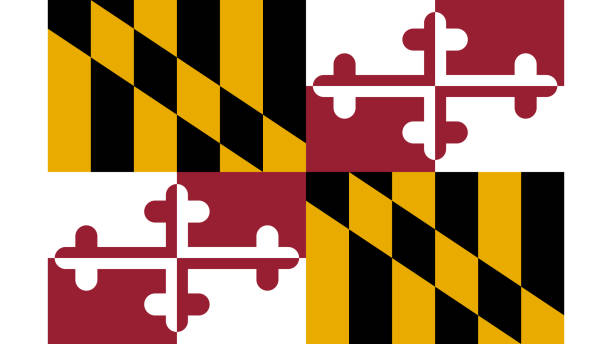istock Maryland State Flag Eps File - The Flag Of Maryland State Vector File 1365822461