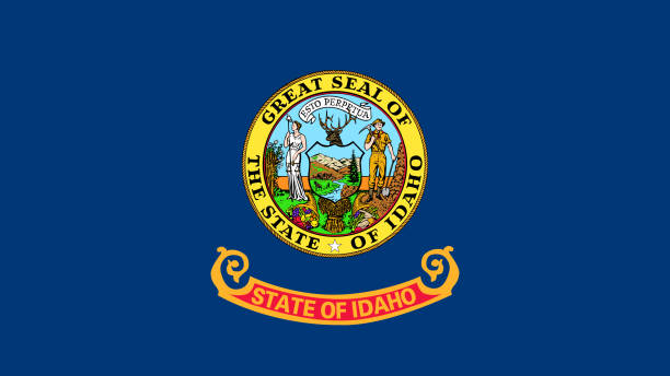 istock Idaho State Flag Eps File - The Flag Of Idaho State Vector File 1365822610