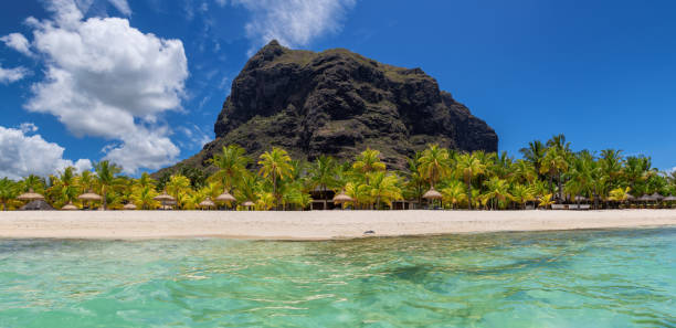 istock The Le Morne beach in Mauritius island. 1365824710
