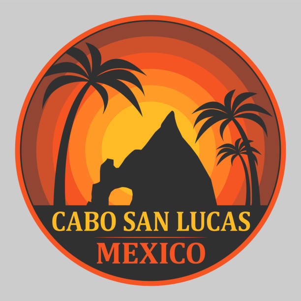 Emblem with the name of Cabo San Lucas, Mexico Abstract stamp or emblem with the name of Cabo San Lucas, Mexico, vector illustration cabo san lucas stock illustrations