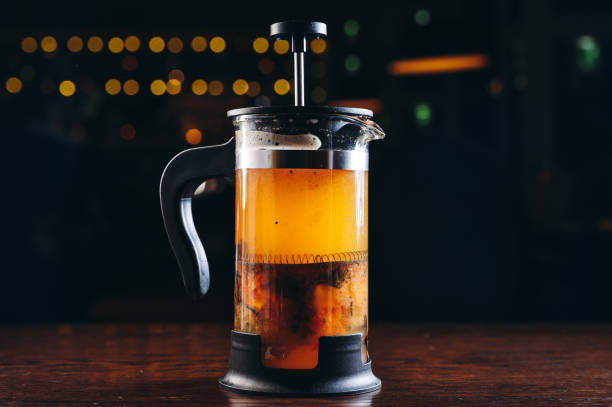 istock Tea in french press 1365826638