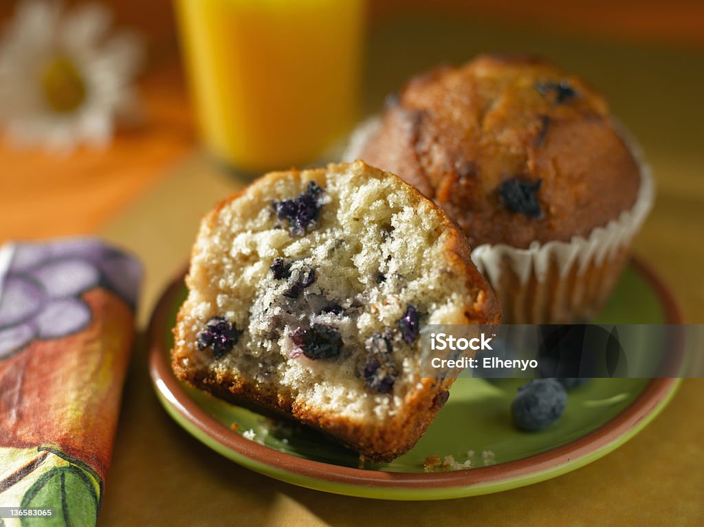 Muffin de mirtilo - Foto de stock de Café da manhã royalty-free