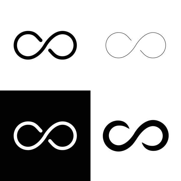 infinity 아이콘 - symbol stock illustrations