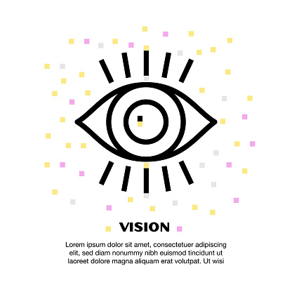 Vision icon. Vector illustration.