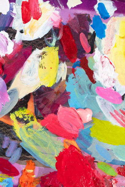 istock An artist's palette with multi-colored strokes 1365852269