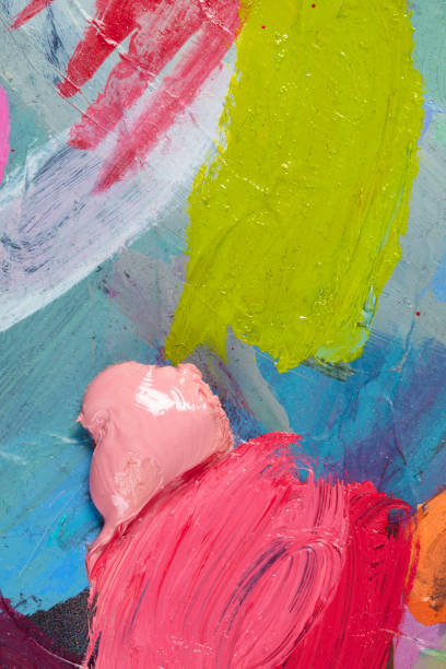 istock An artist's palette with multi-colored strokes 1365852278
