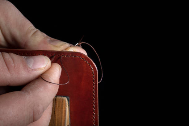 istock The process of making leather goods 1365852482