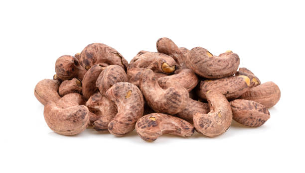 istock Roasted cashew nuts isolated on white 1365854132