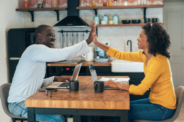 istock Couple in home office 1365855630