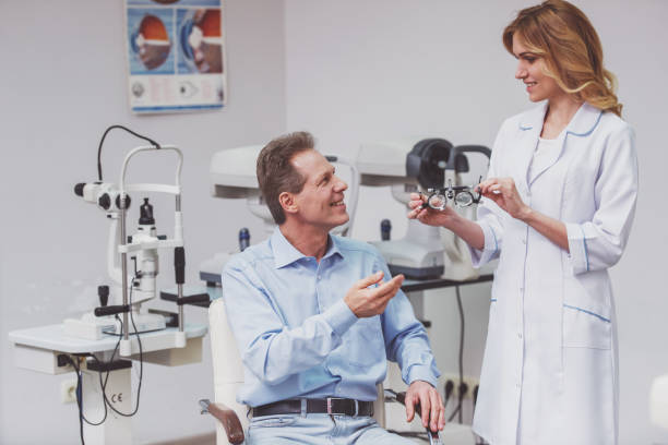 istock At the ophthalmologist 1365858622