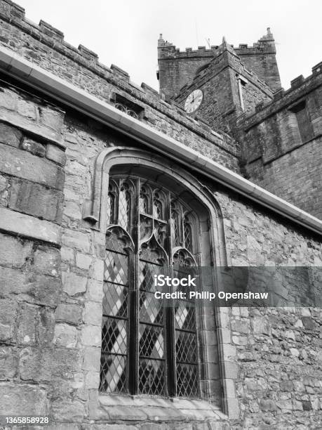 The Historic Medieval Cartmel Priory In Cumbria Now The Parish Church Of St Micheal And Mary Stock Photo - Download Image Now