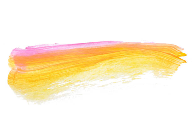 istock abstract acrylic watercolor paint brush stroke texture isolated on white background for logo and banner. design, creative, and illustration. 1365863115