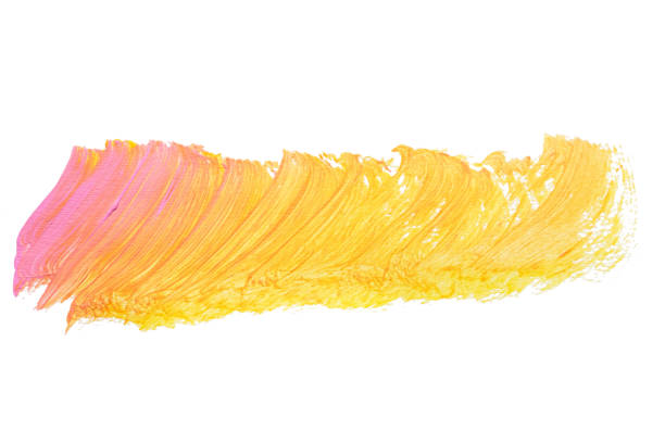 istock abstract acrylic watercolor paint brush stroke texture isolated on white background for logo and banner. design, creative, and illustration. 1365863128