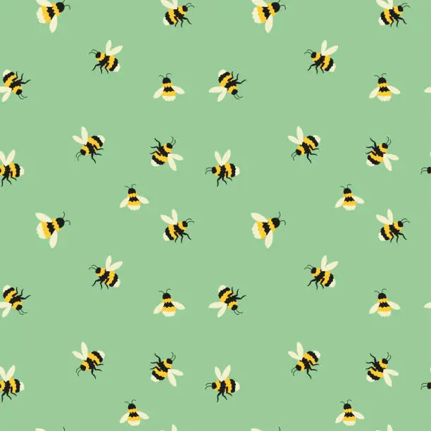 Vector illustration of Bee Pattern
