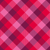 istock Valentine's retro simple tartan diagonal pattern 1365868120