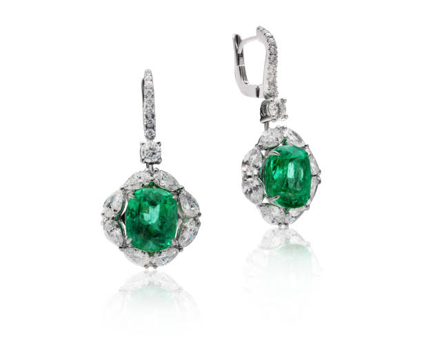 istock white gold emerald earrings 1365870463