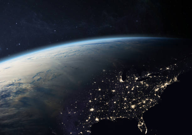 istock Earth at Night - North America. 1365879706