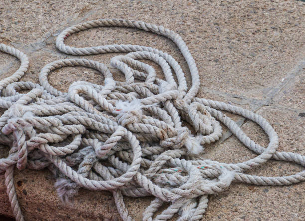 istock white rope on stone ground in harbour 1365880144