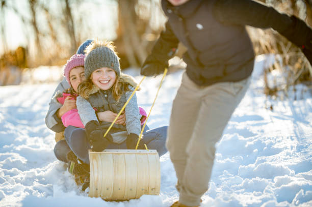 istock Riding in the toboggan 1365884998