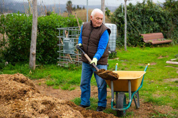 istock Senior man preparing manure for fertilizing land 1365888128