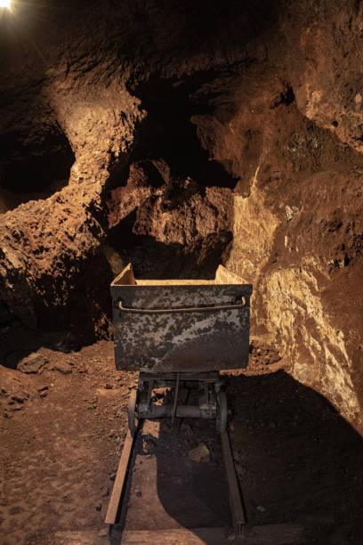 Old Mine Wagon stock photo