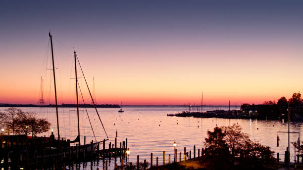 istock Annapolis Harbor Before Sunrise - Aerial 1365888281