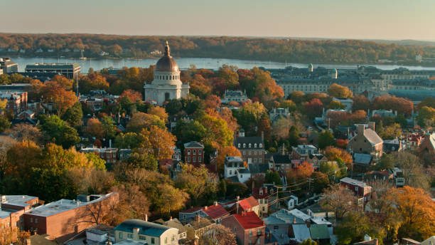 istock US Naval Academy at Sunrise - Aerial 1365888407