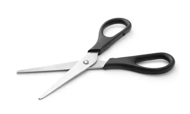 Photo of Black  handled scissors