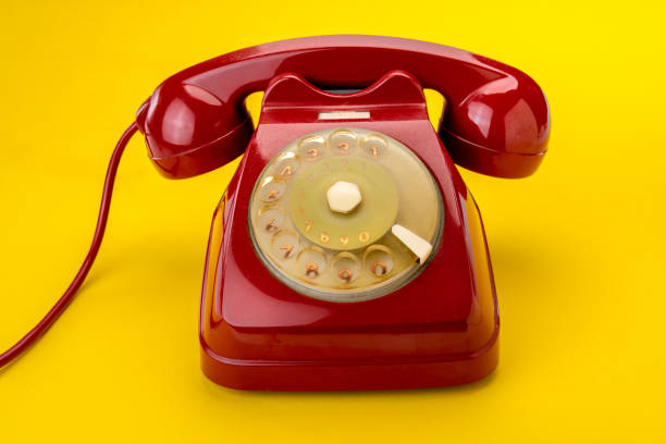 istock Vintage red phone 1365899880