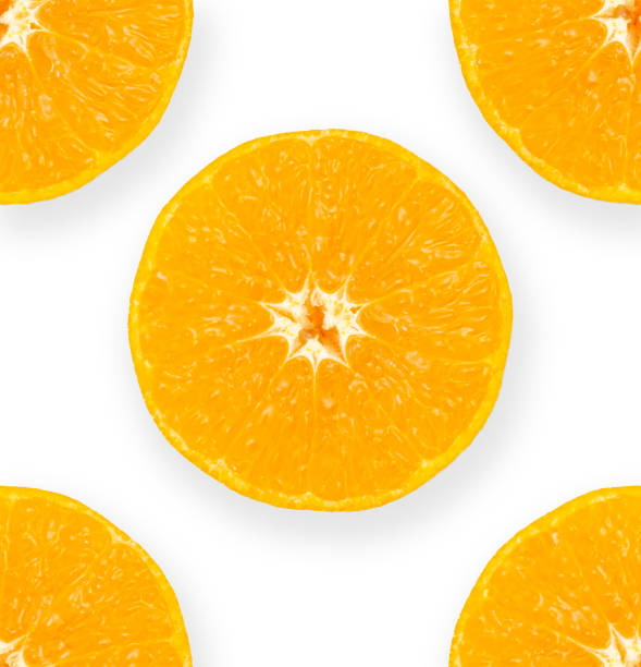 istock Orange tangerine on white background 1365902196