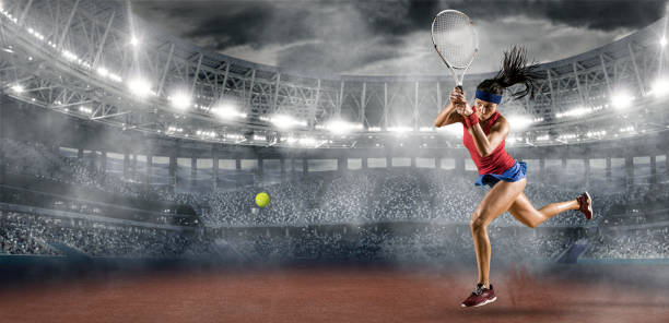istock Female tennis player. Tennis collage 1365902202