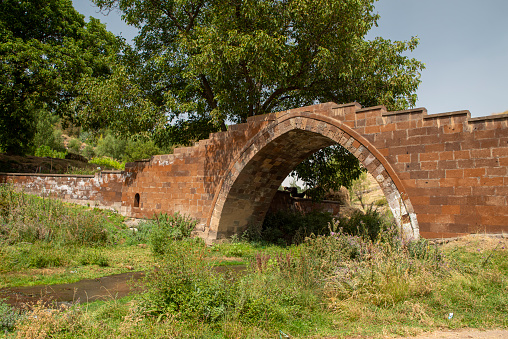 Red bridge from Bitlis  ruin city