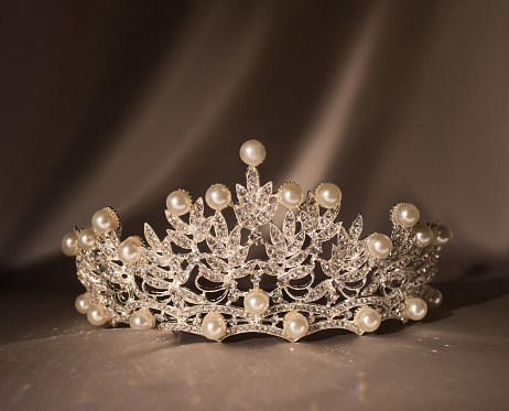 Luxury crown with pearls and jems and diamonds.