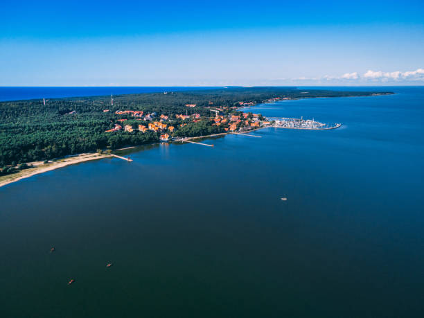 istock Nida town. Curonian lagoon 1365907724