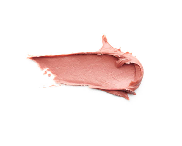 istock Rich and creamy cosmetic clay texture sample isolated on a white background. 1365909212