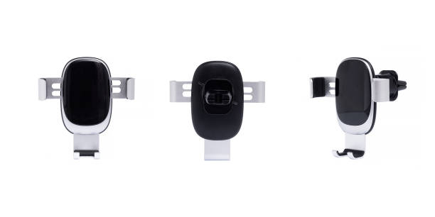 istock Phone holder in the car.